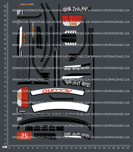 1/10TH TAM 58186 - HOND ACCORD BODY DECALS