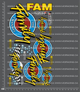 1/10TH FAMILY CHANNEL DECALS