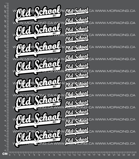 1/10TH OLD SCHOOL RC OSRC - ORIGINAL DECALS