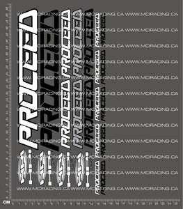 1/8TH HPI - PROCEED DECALS