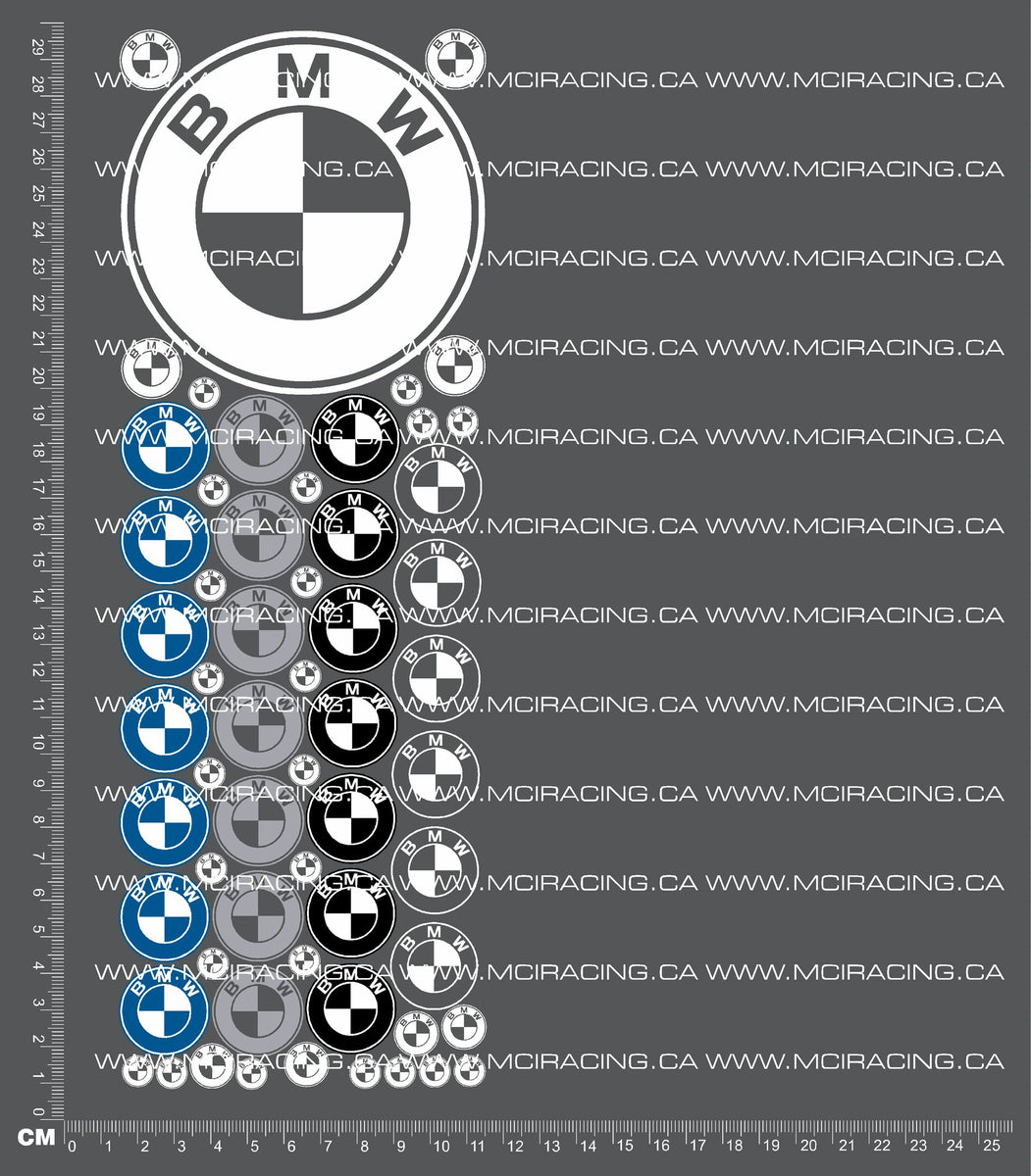 1/10TH BM DECALS – Mciracing.ca