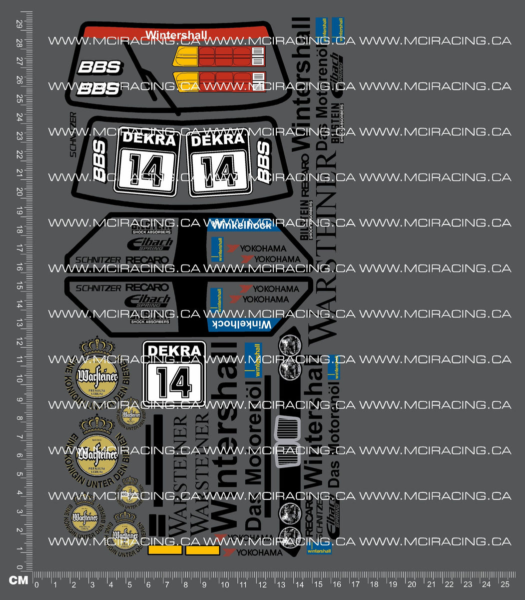 1/12TH BM M3 - WARSTEINER DECALS – Mciracing.ca