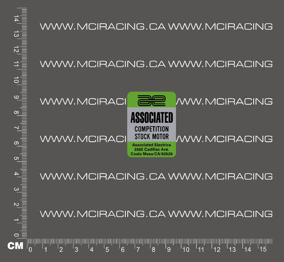 540 MOTOR DECAL - ASSOCIAT COMPETITION STOCK MOTOR