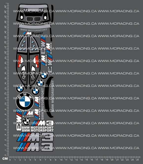 1/18TH HP - MICRO RS4 - BM M3 DECALS