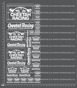 1/10TH CHEETAH RACING DECALS