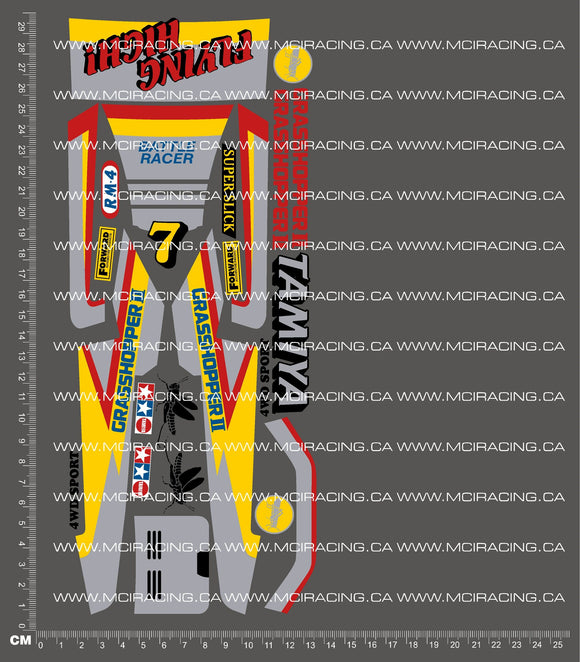 1/10TH TAM - GRASSHOPPER 2 - JUNIOR EDITION - VERSION 3 DECALS