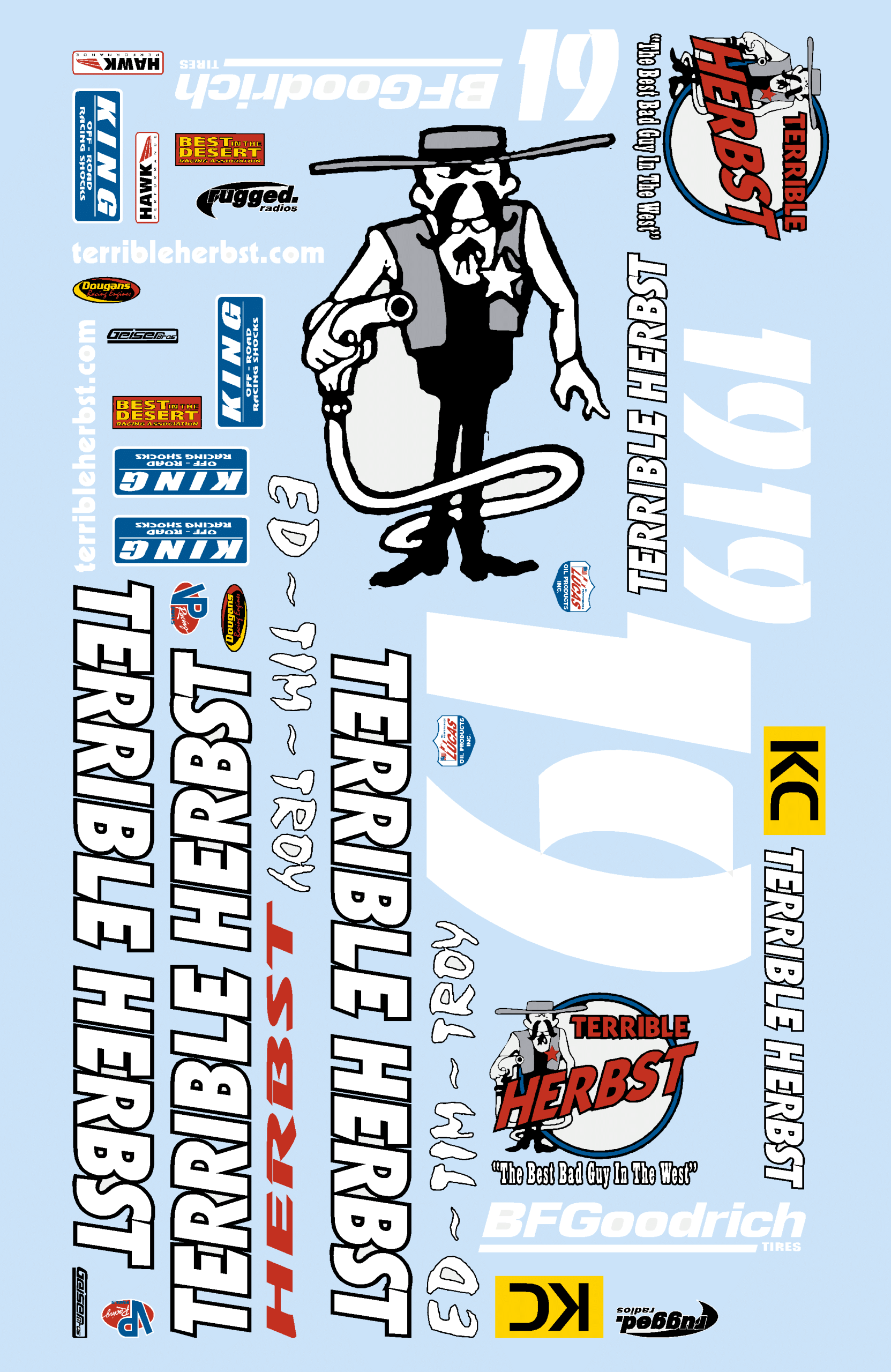1/10TH SHORT COURSE TRUCK - HERBST 19 V2 DECALS